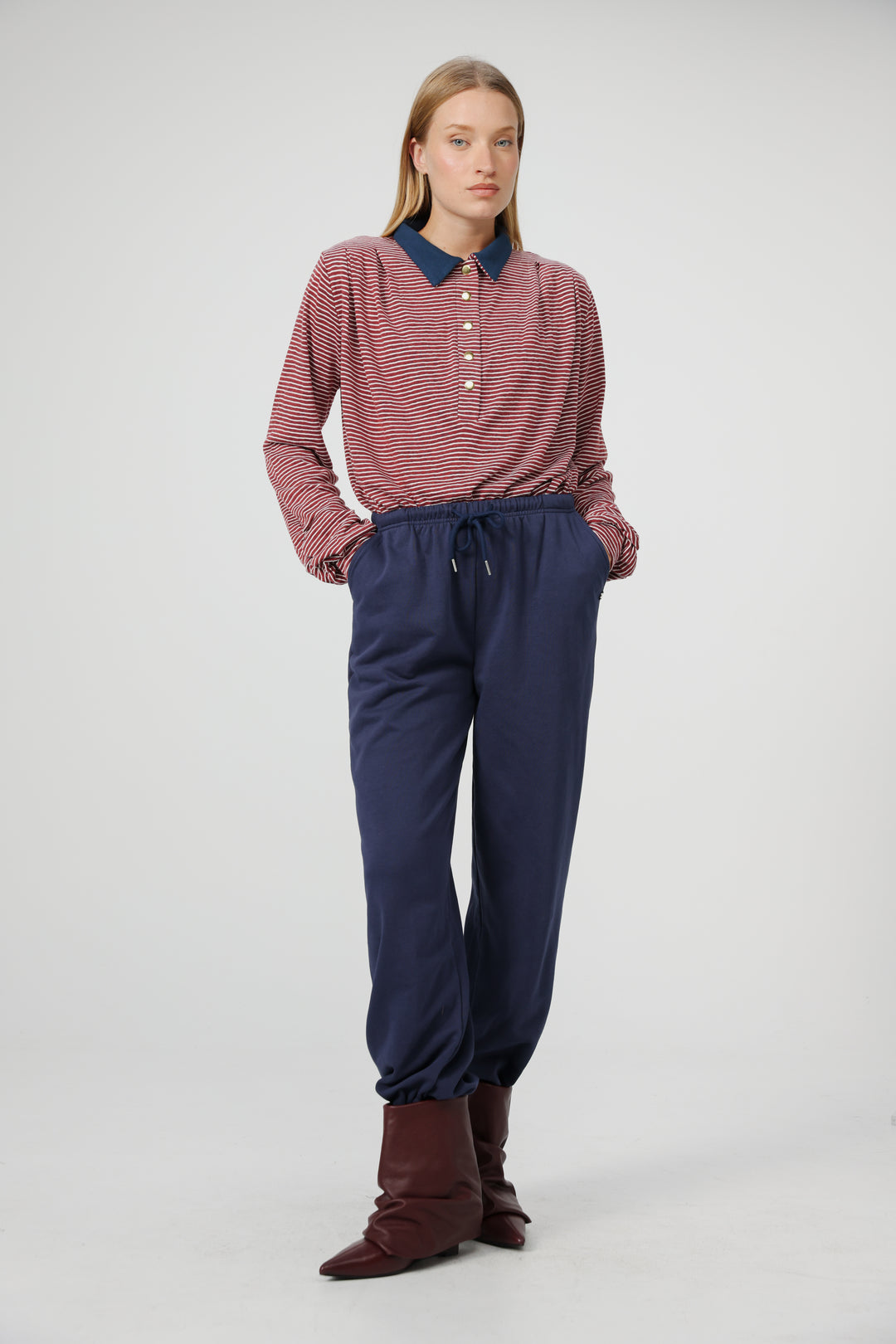 Poenta Red Striped Polo