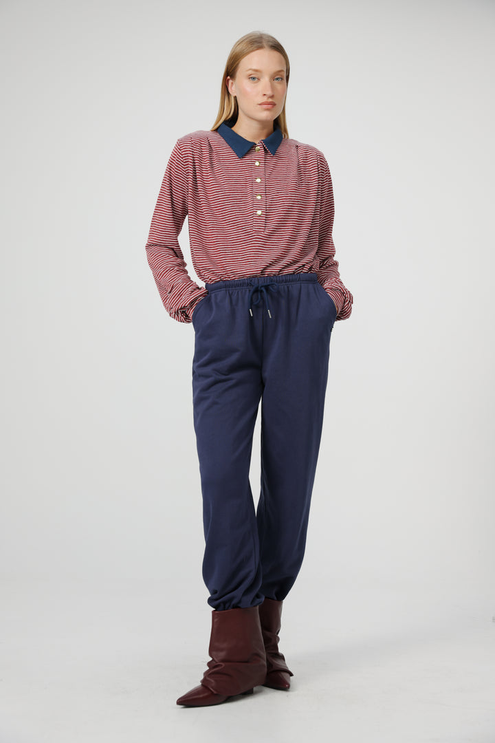 Poenta Red Striped Polo