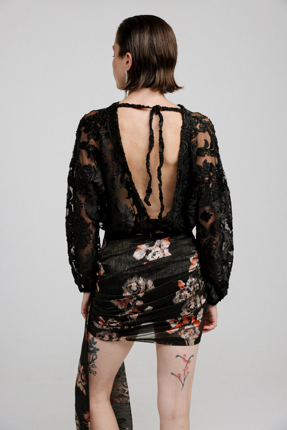 Reserved Black Lace Bodysuit