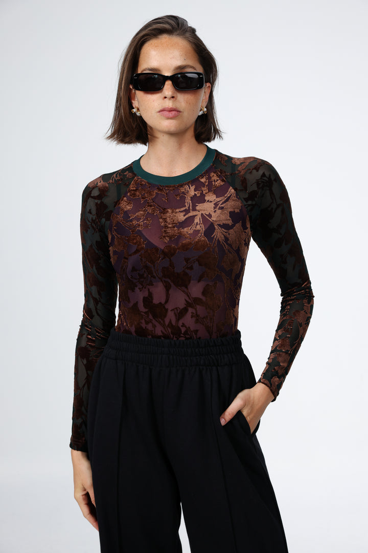 Loyal Purple Floral Bodysuit