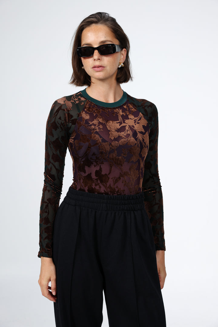 Loyal Purple Floral Bodysuit