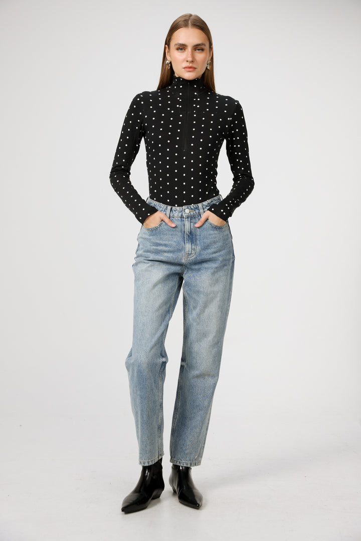 Lovely Black Dots Bodysuit