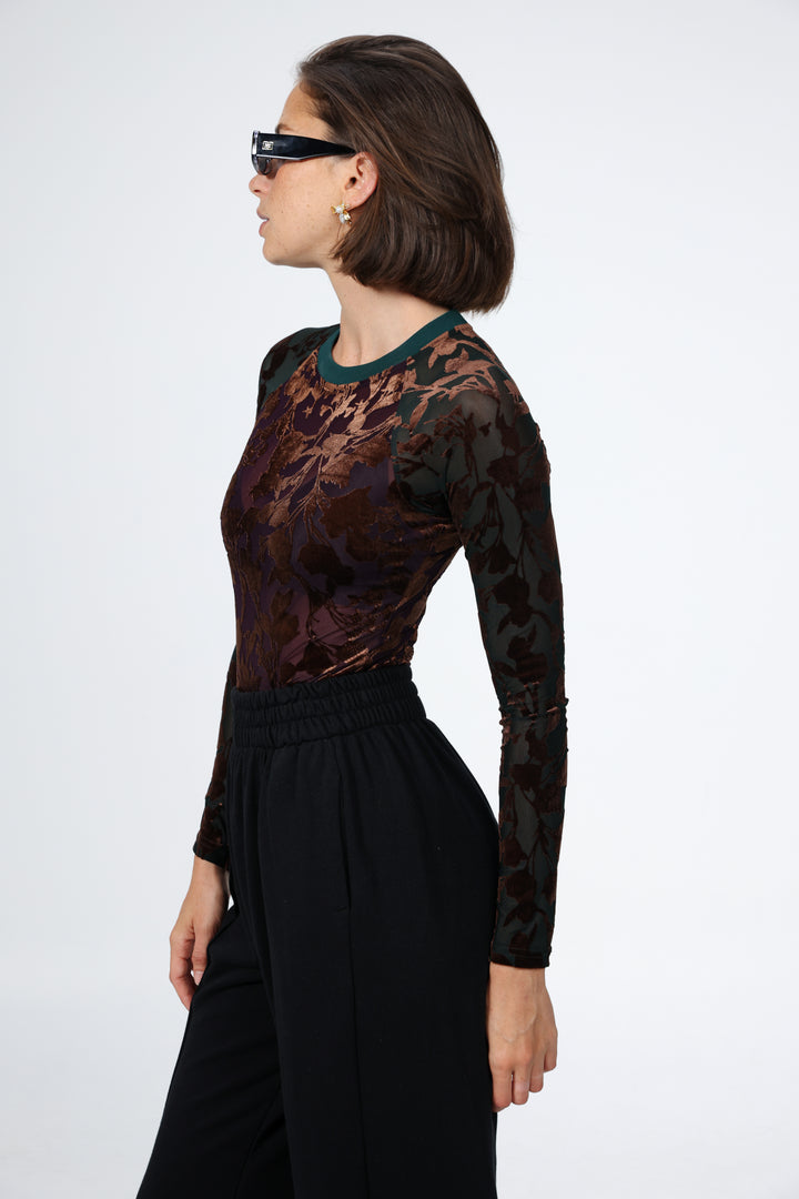 Loyal Purple Floral Bodysuit