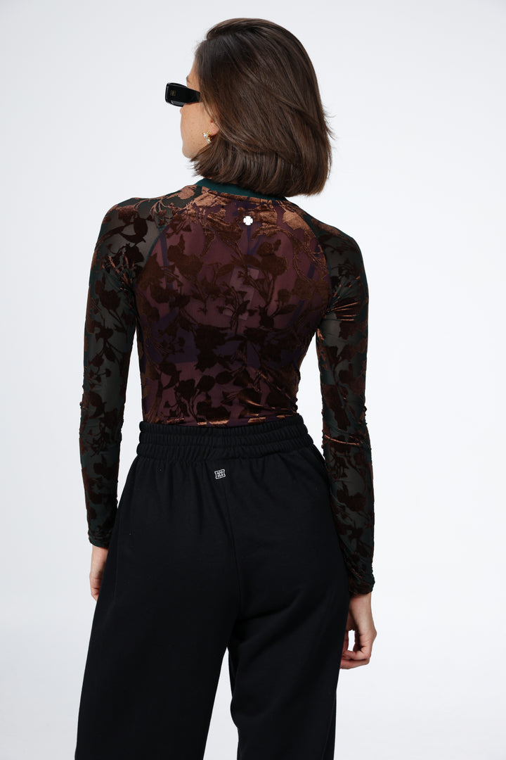 Loyal Purple Floral Bodysuit