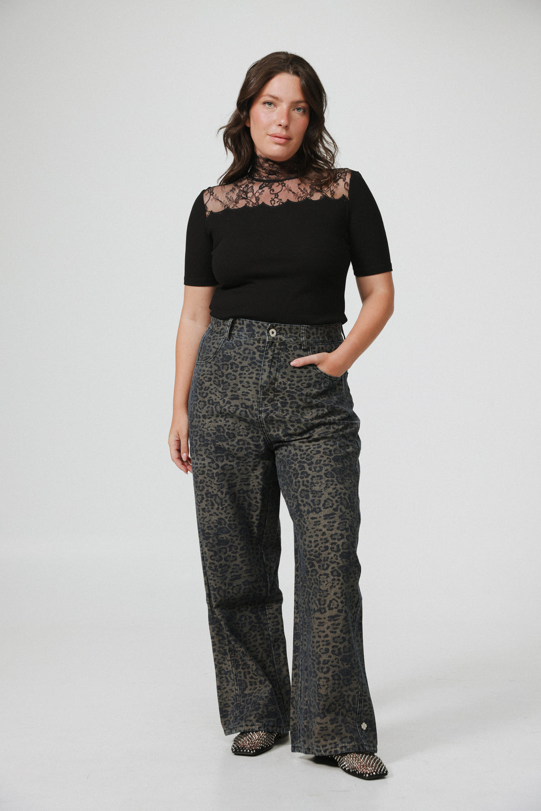 Guri Leopard Denim