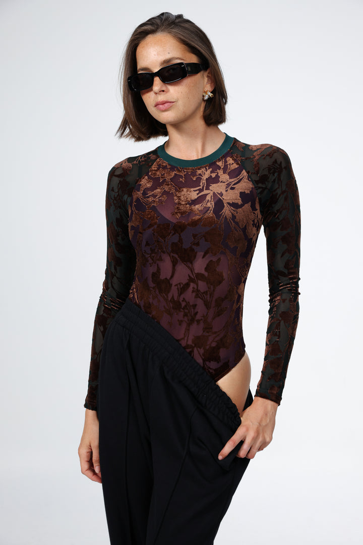 Loyal Purple Floral Bodysuit