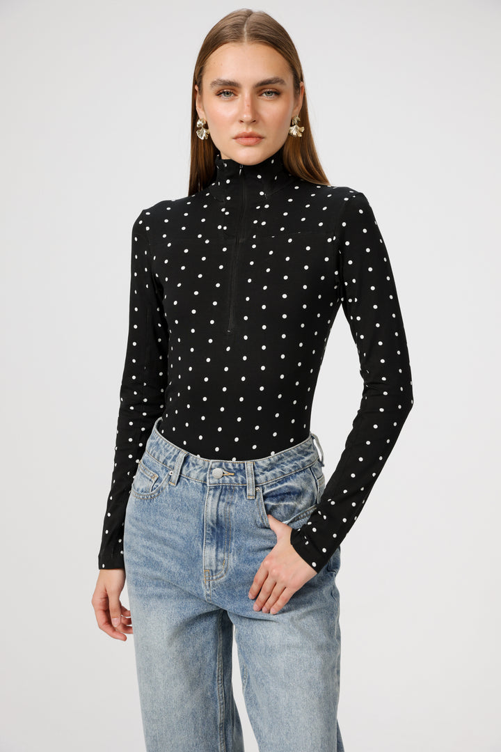Lovely Black Dots Bodysuit