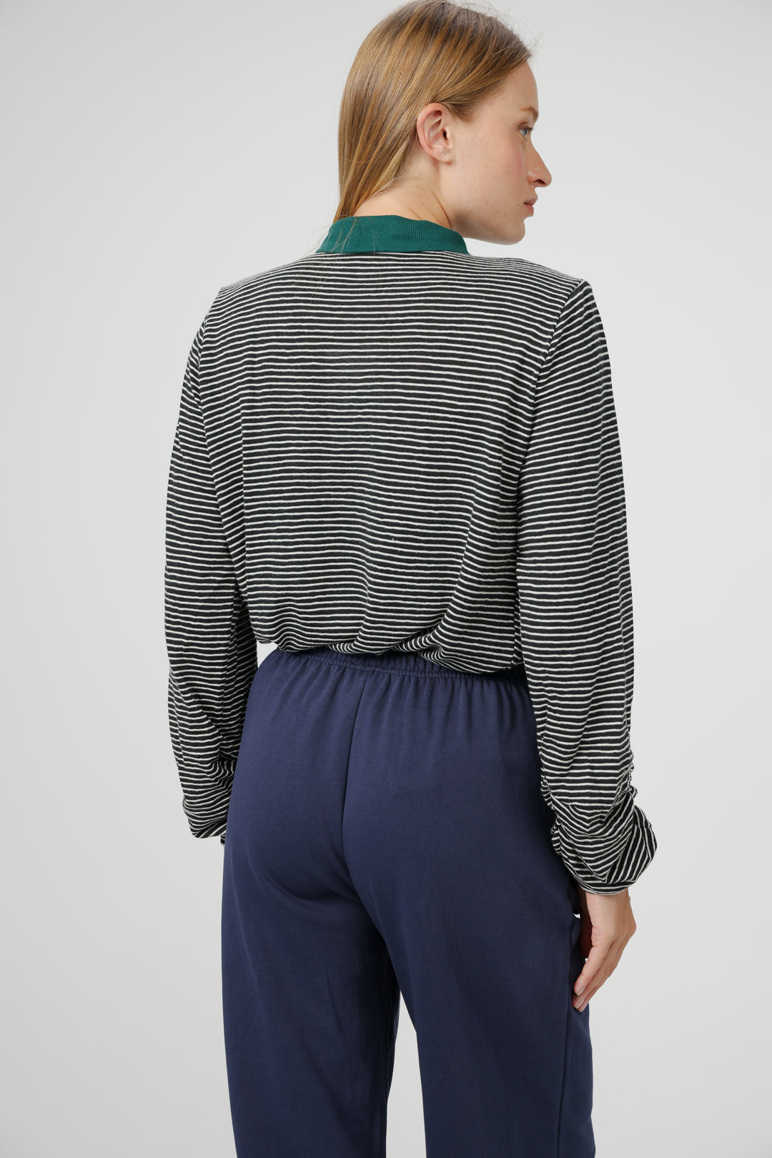 Poenta Black Striped Polo