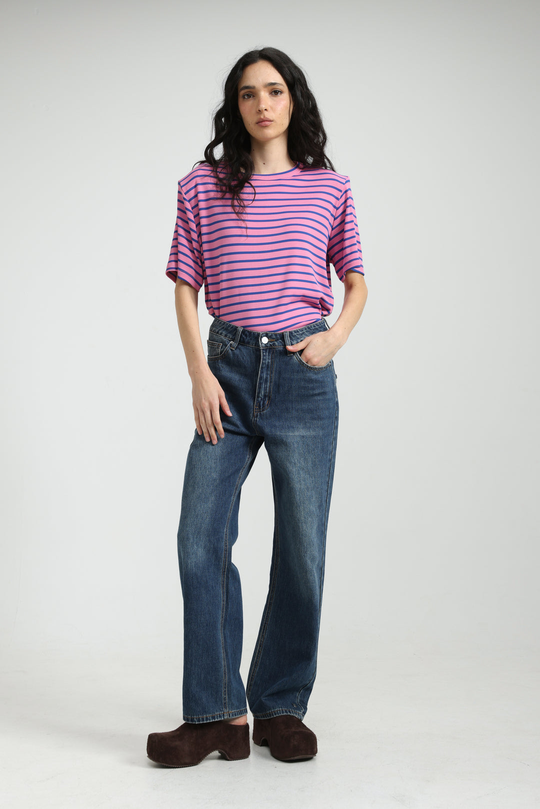Gifted Pink Striped T-Shirt