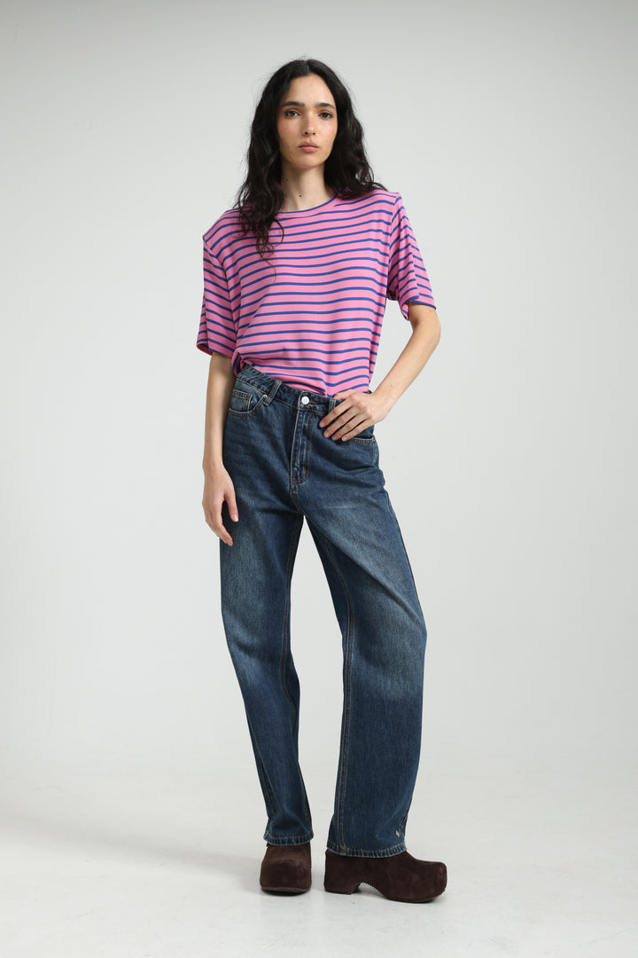 Gifted Pink Striped T-Shirt