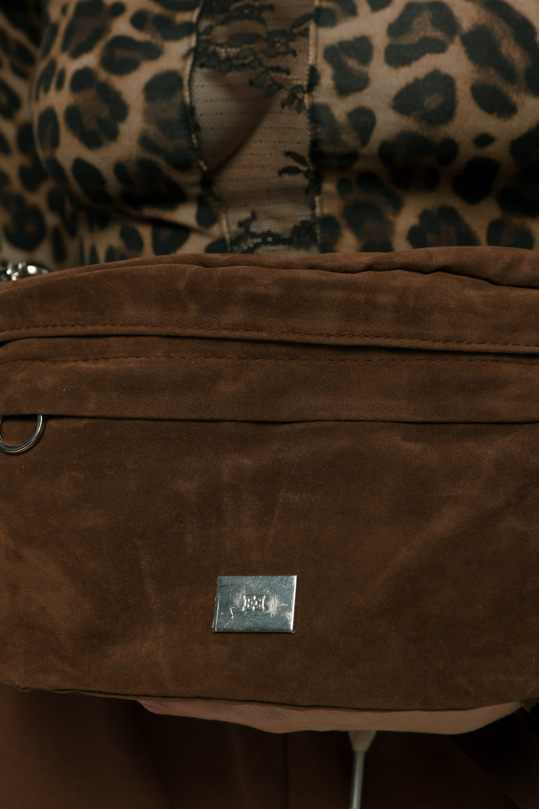 EE Brown Velvet Belt Bag