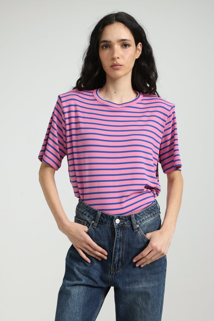 Gifted Pink Striped T-Shirt