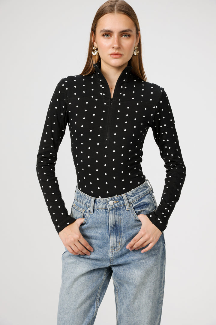 Lovely Black Dots Bodysuit