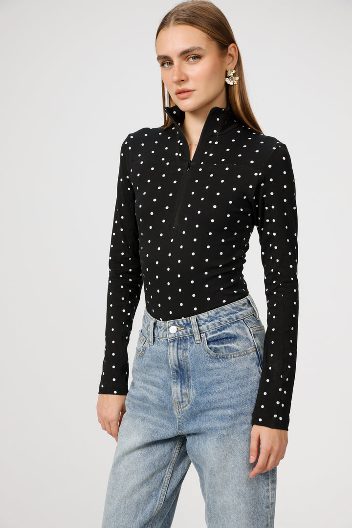 Lovely Black Dots Bodysuit