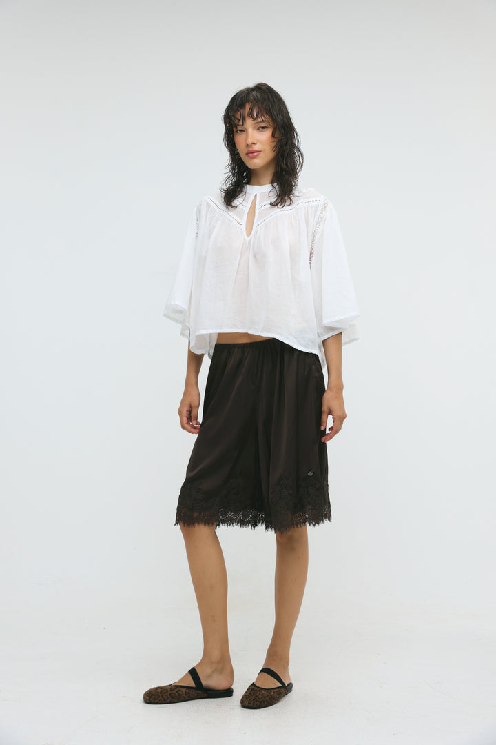 Sunlit Brown Bermuda Shorts