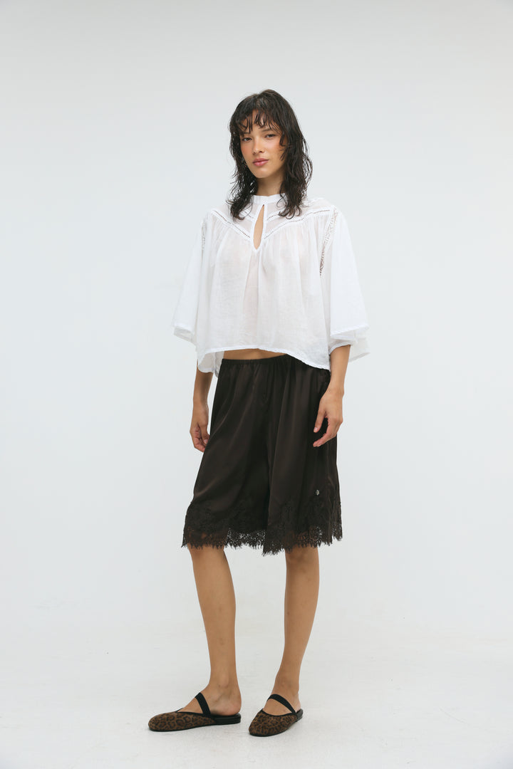 Sunlit Brown Bermuda Shorts