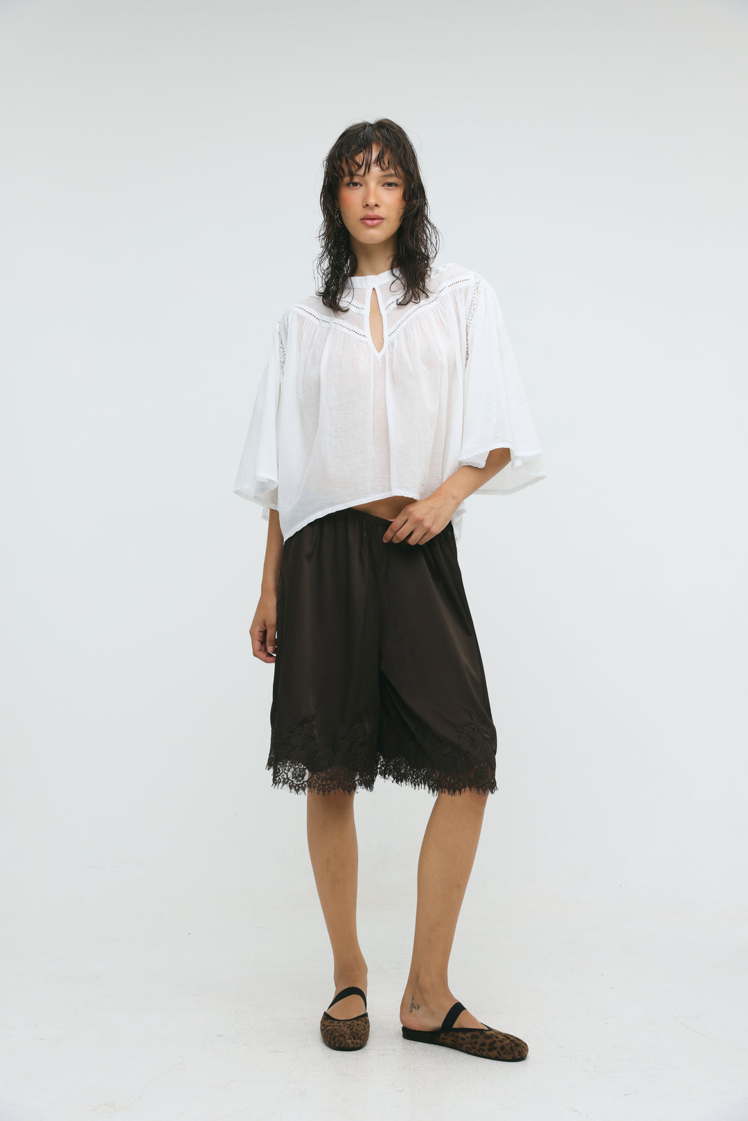 Sunlit Brown Bermuda Shorts