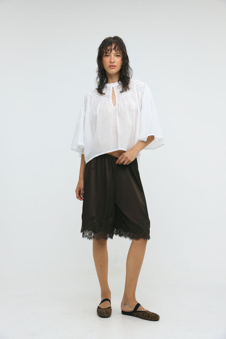 Sunlit Brown Bermuda Shorts