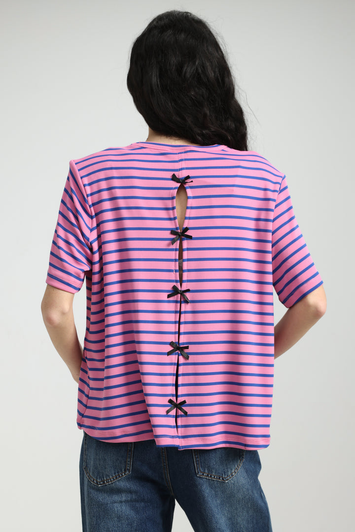 Gifted Pink Striped T-Shirt