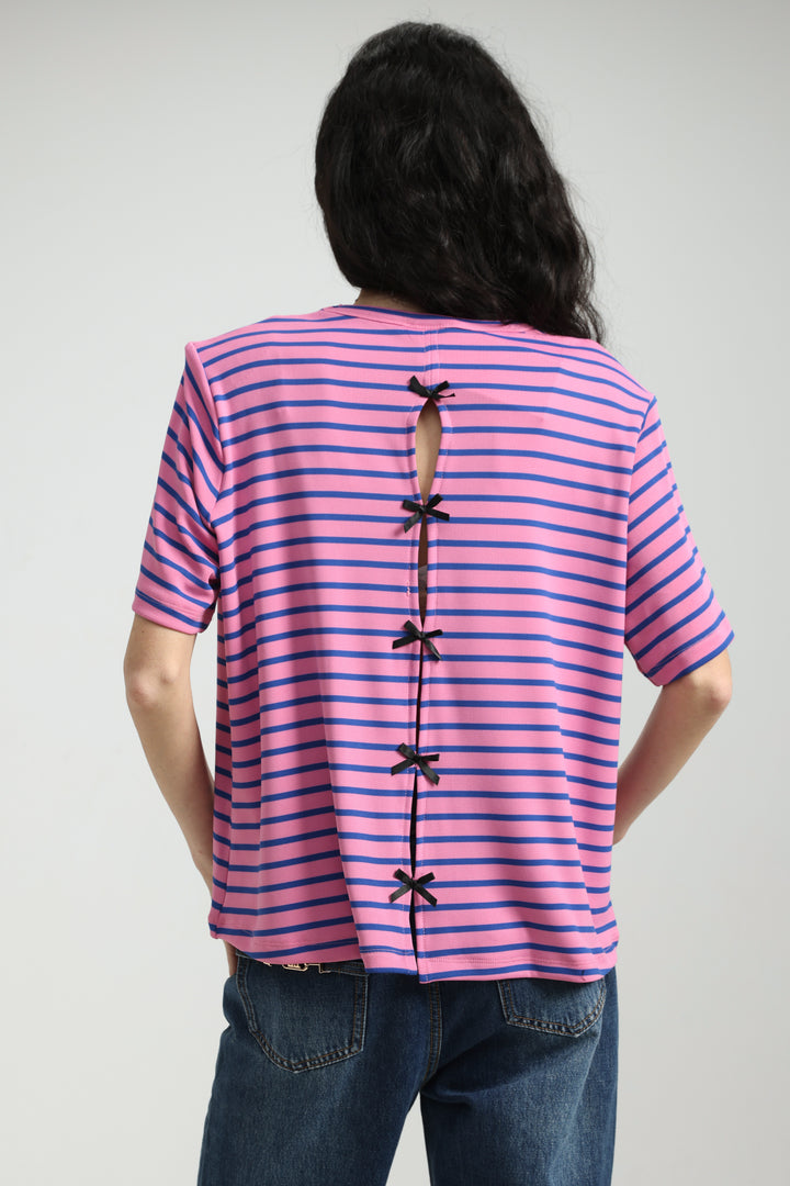Gifted Pink Striped T-Shirt