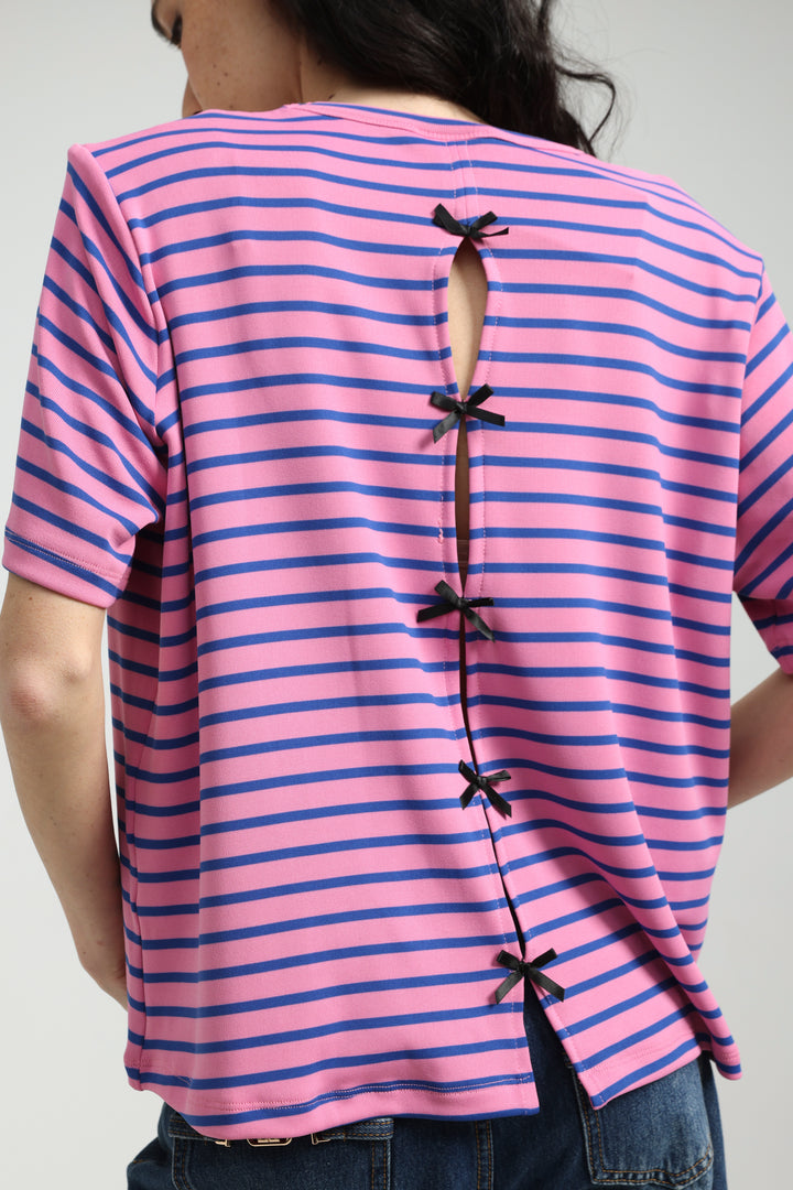 Gifted Pink Striped T-Shirt