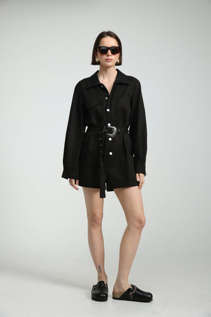 Temptation Black Jumpsuit