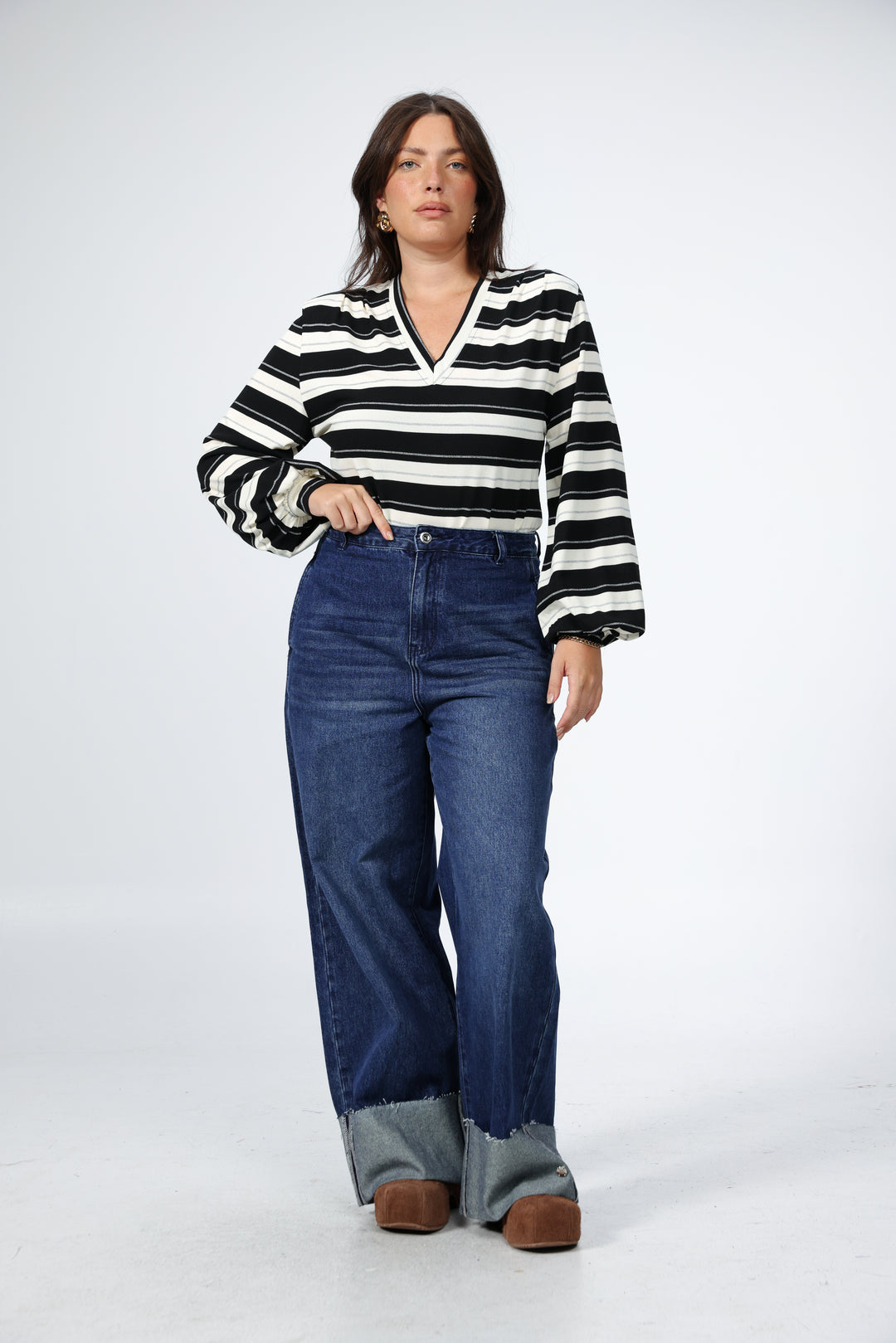 Vivoosh Black Striped Shirt