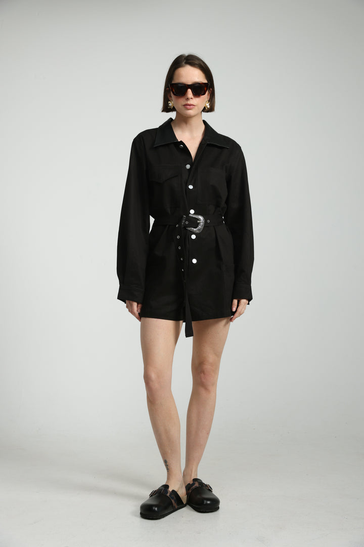 Temptation Black Jumpsuit