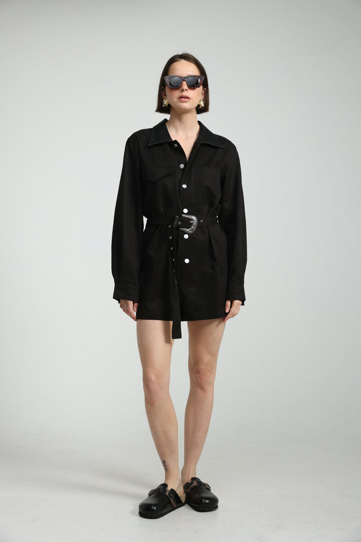 Temptation Black Jumpsuit