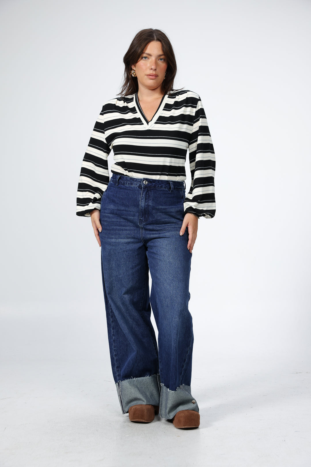 Vivoosh Navy Striped Shirt