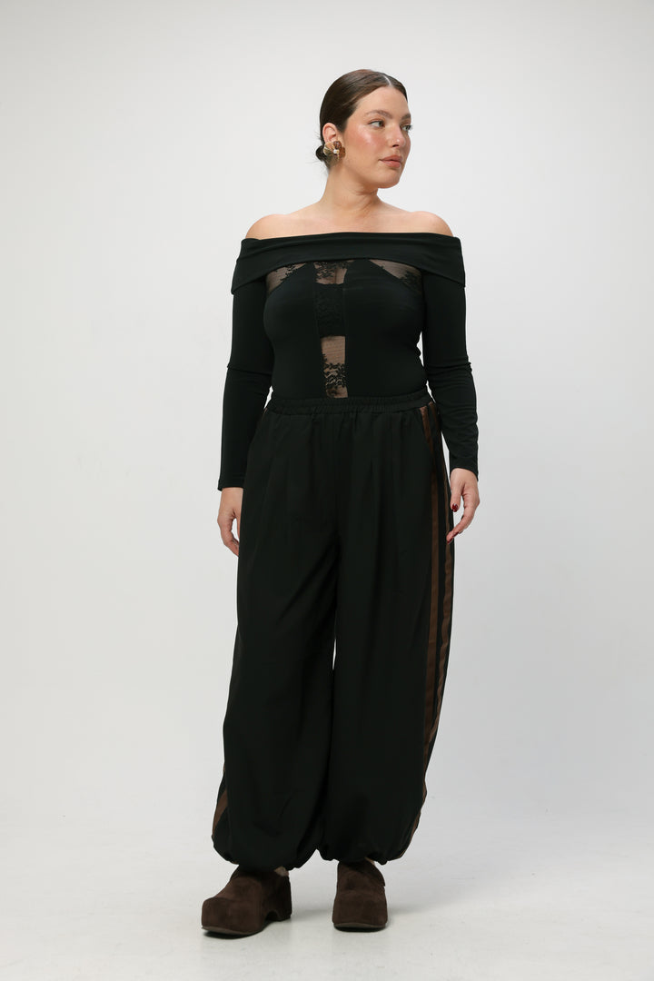 Reset Black Off Shoulder Top