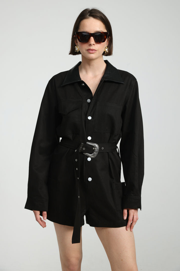 Temptation Black Jumpsuit