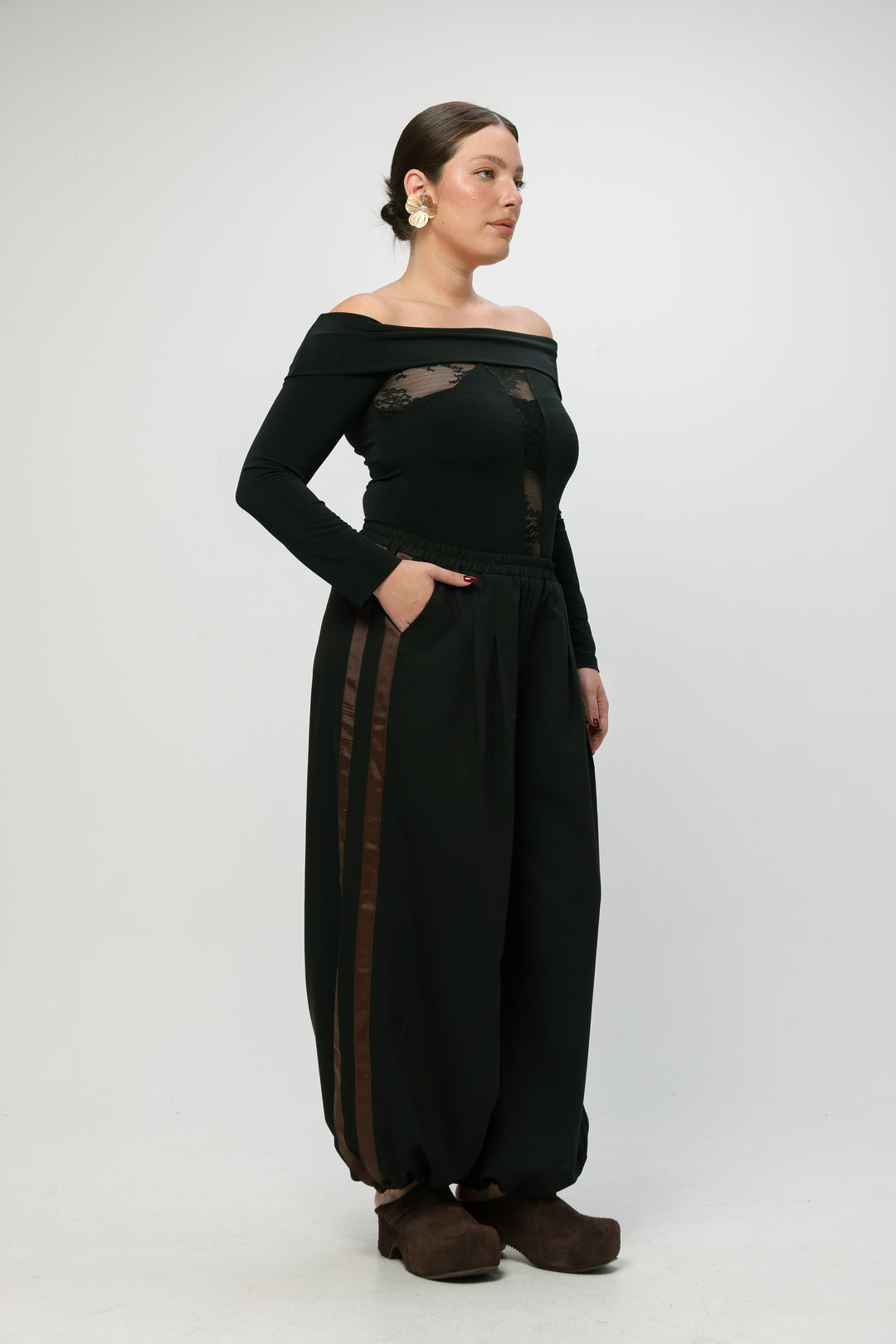 Reset Black Off Shoulder Top