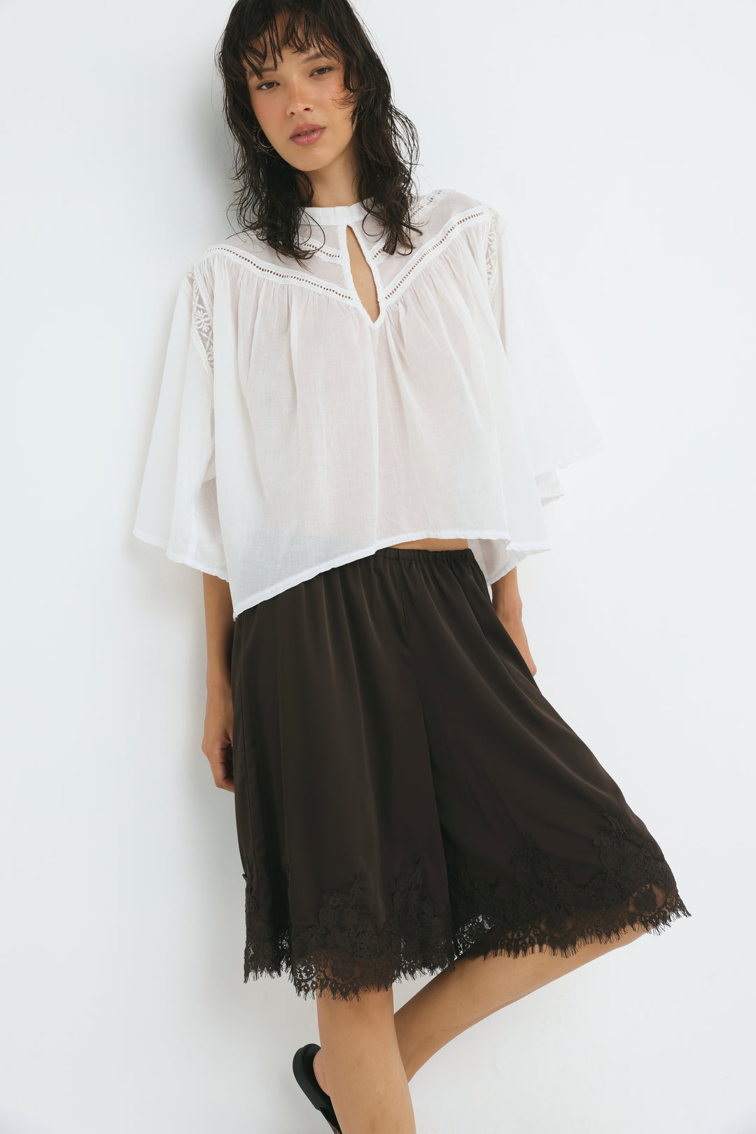 Sunlit Brown Bermuda Shorts