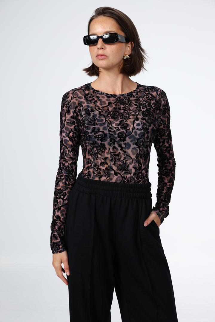 Longing Black Bodysuit