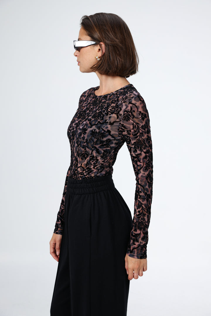 Longing Black Bodysuit