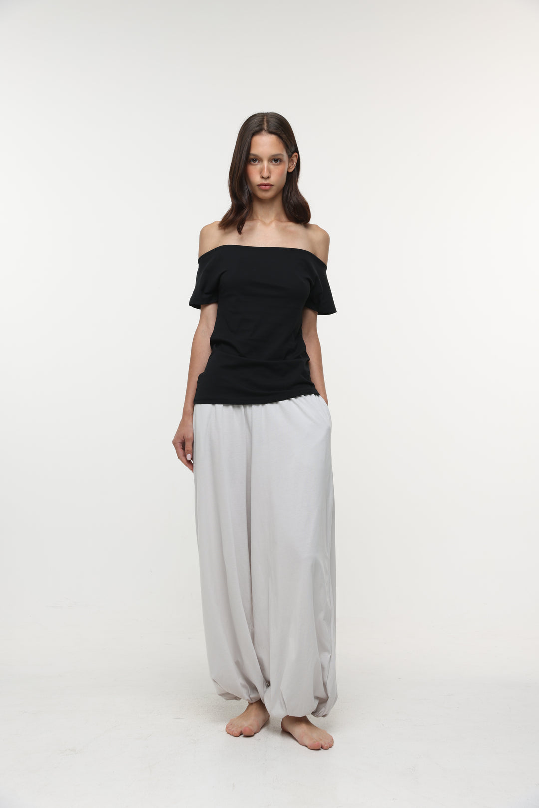 Clean49 Black Off Shoulder Top