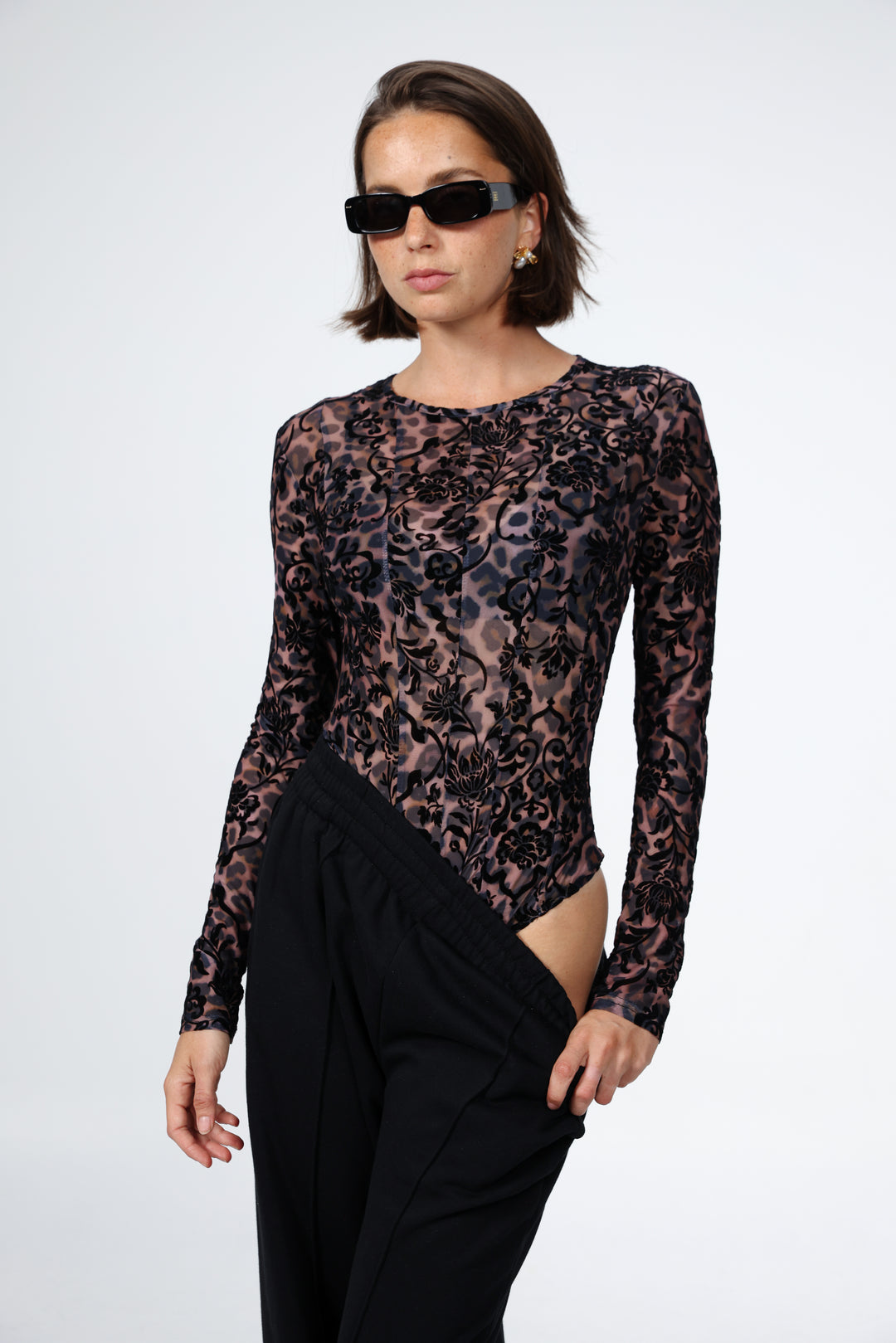 Longing Black Bodysuit