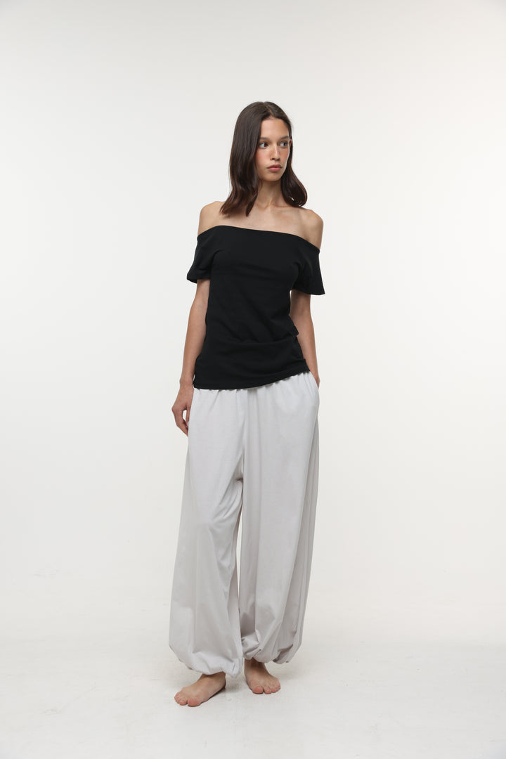 Clean49 Black Off Shoulder Top