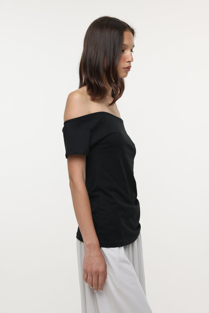 Clean49 Black Off Shoulder Top