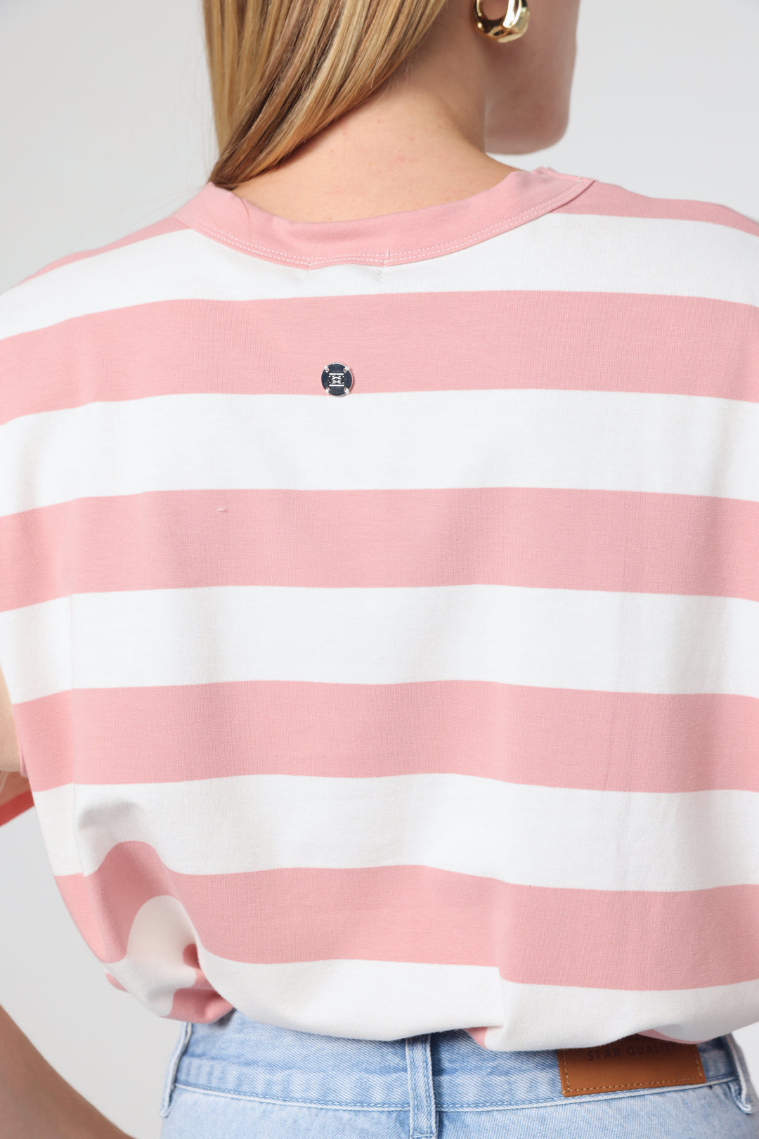 Time Pink Mixed Stripes T-Shirt