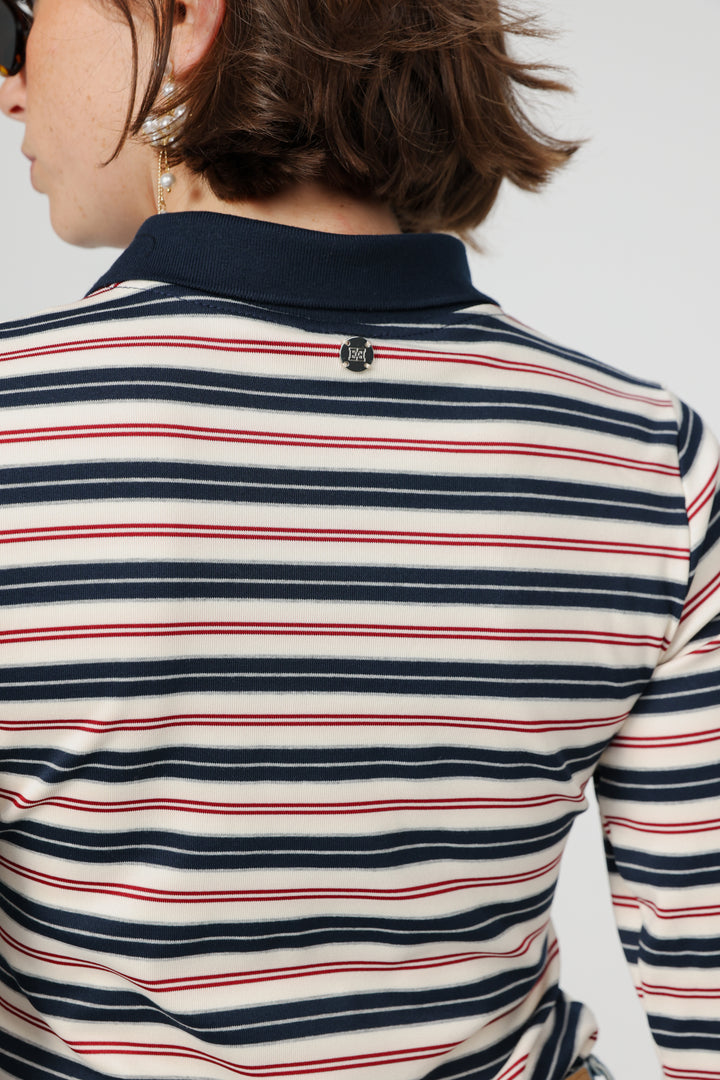 Sweeter Navy Striped Polo