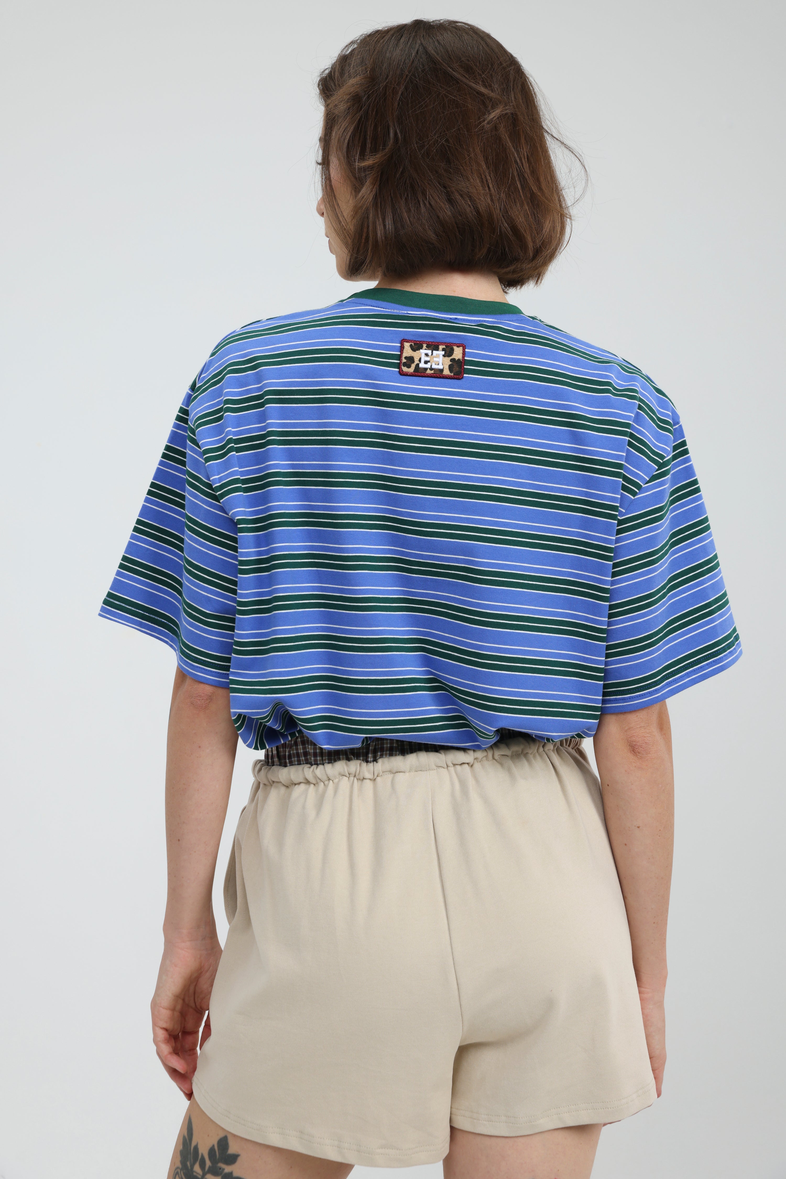 【OHGA】 ブラウス STRIPE ブルー 2026SS Just Blue Striped T-Shirt – SEESTARZ