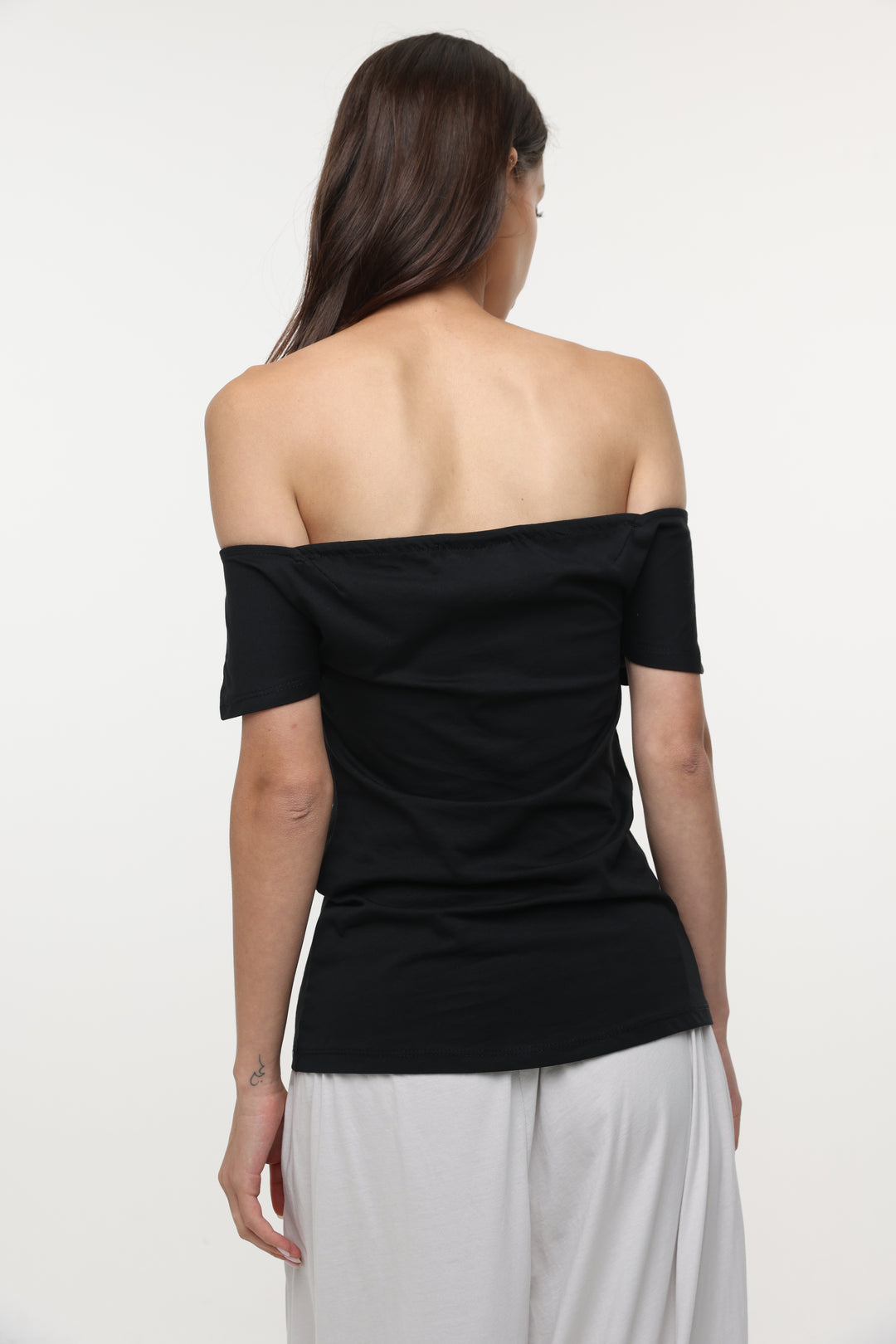 Clean49 Black Off Shoulder Top