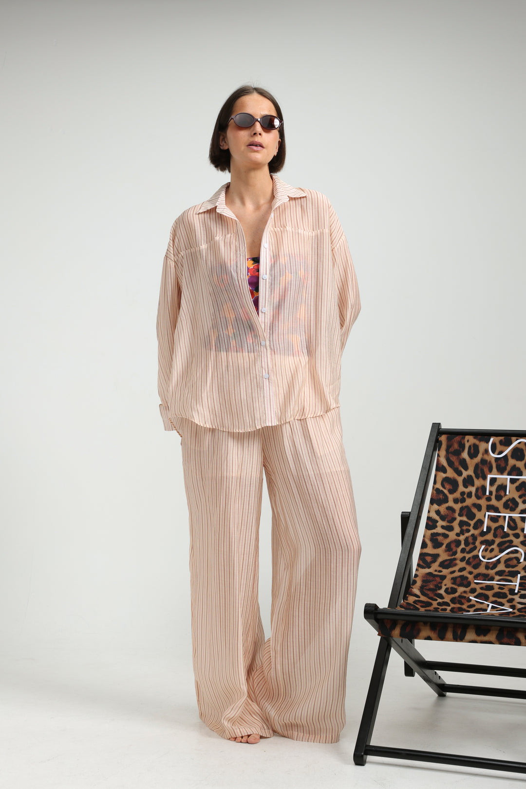 Fluid Pink Stripd Shirt