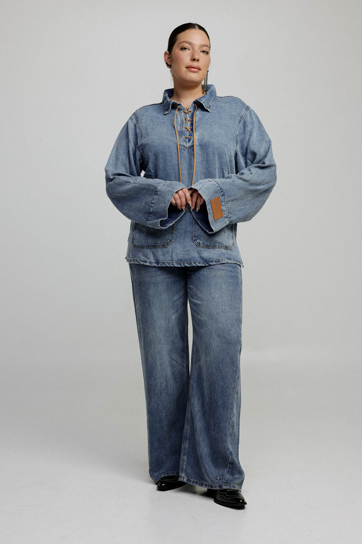 Wonder Blue Denim Shirt
