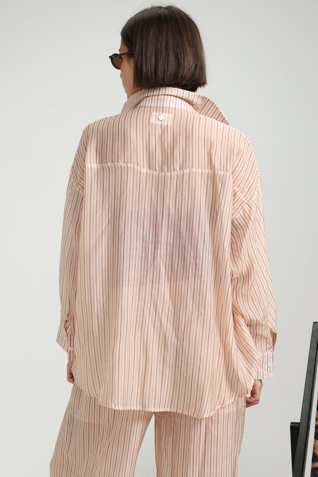 Fluid Pink Stripd Shirt