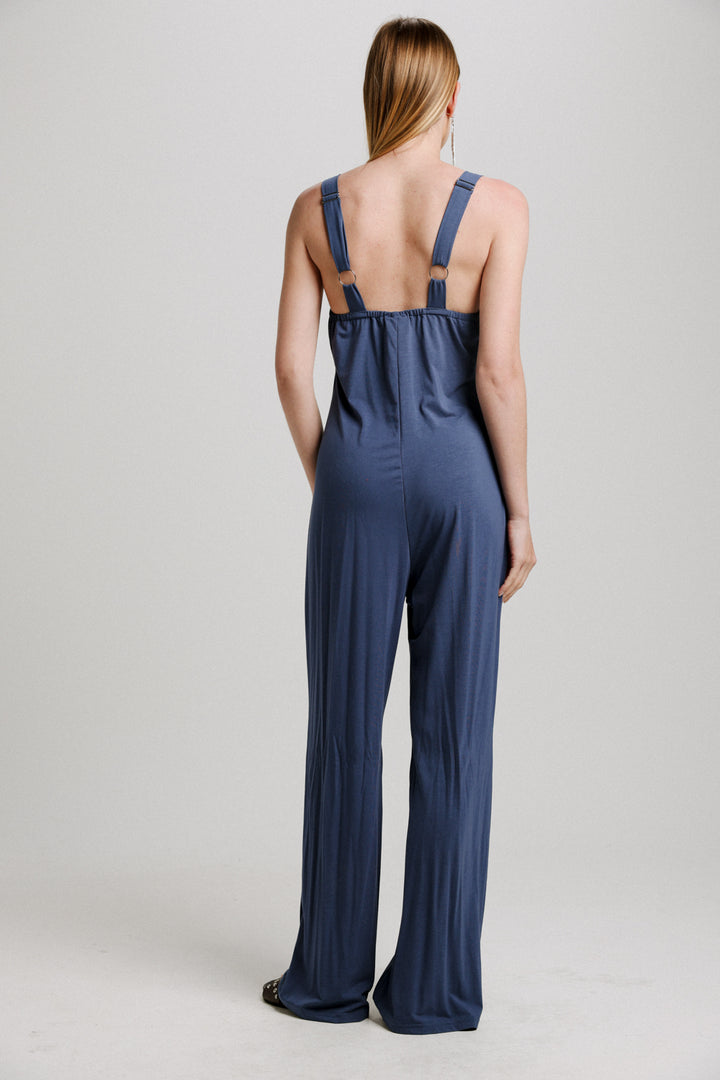 Lace Blue Jumpsuit