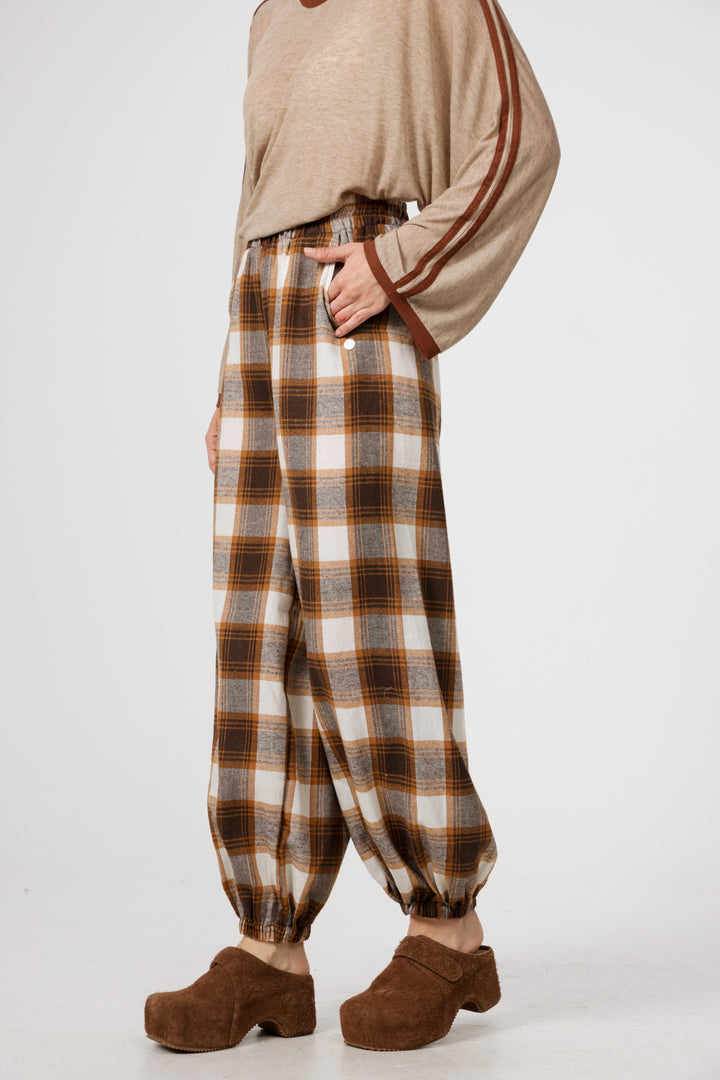 Balloon Brown Plaid Boxer