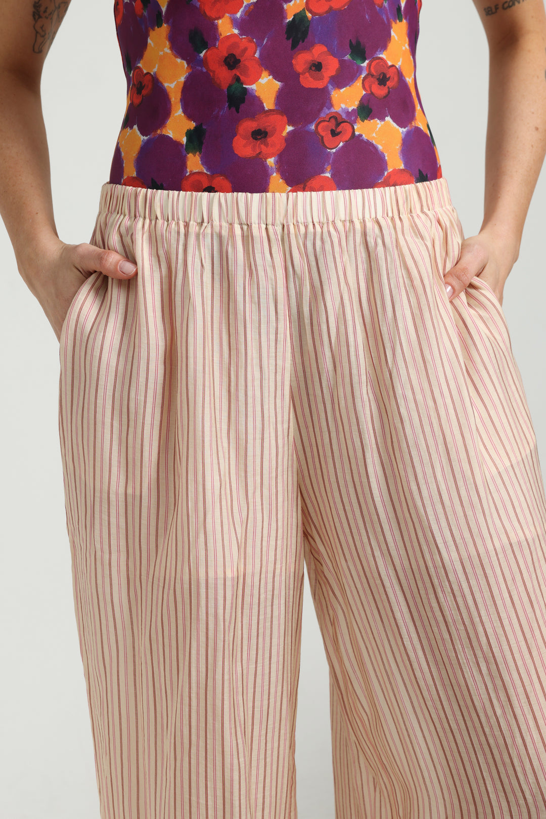 Fluid Pink Striped Bottoms